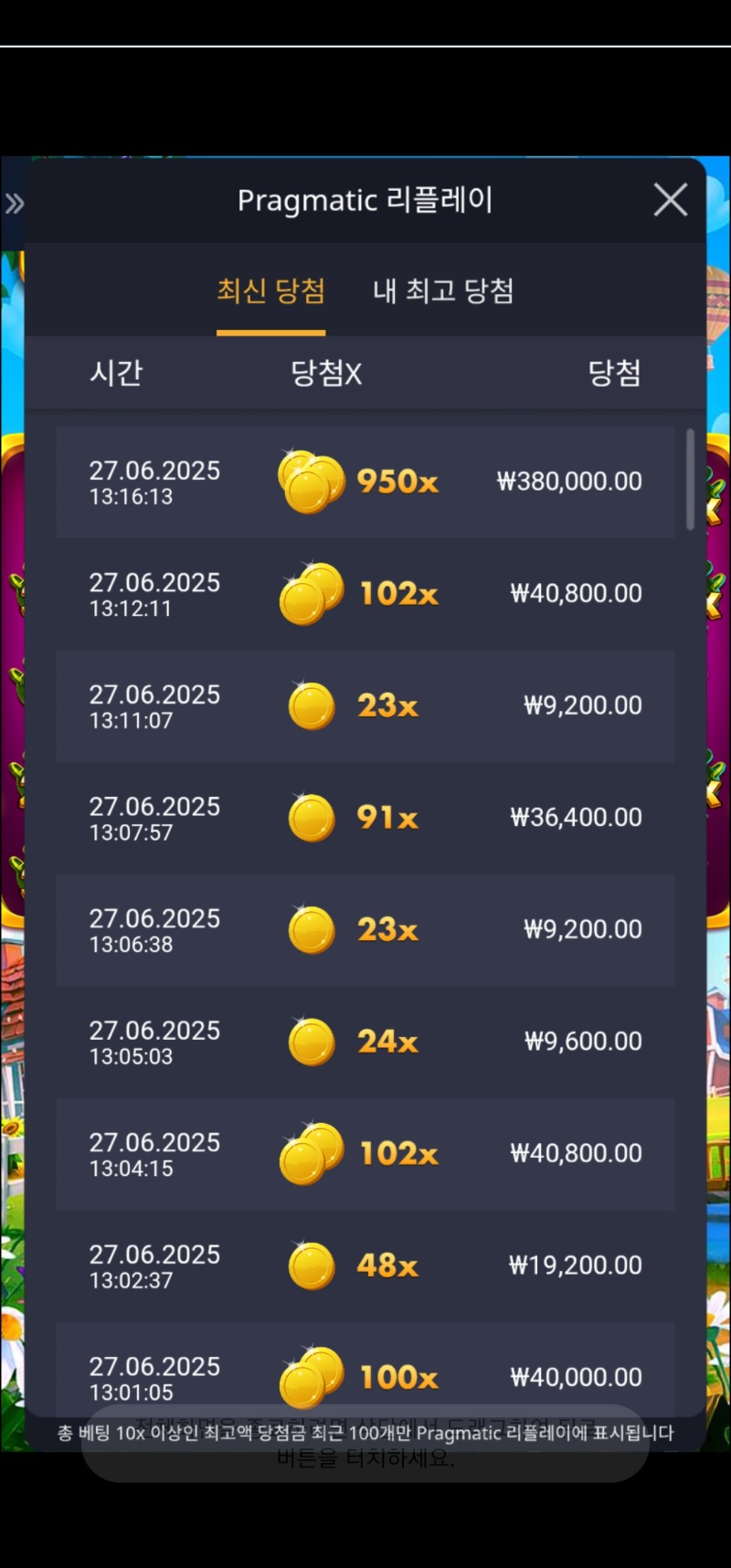 황금조리개 950배