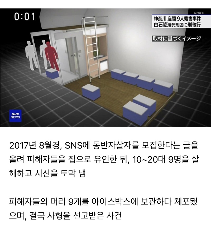 오늘 일본에서 3년 만에 사형 집행