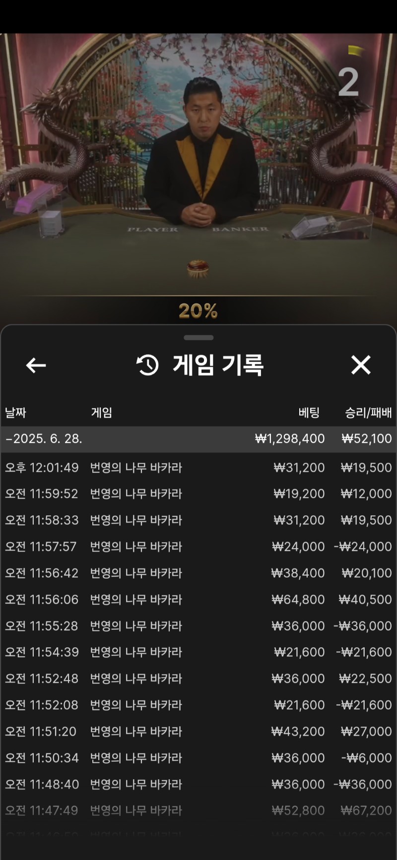 먹죽 하다가 소액승 만