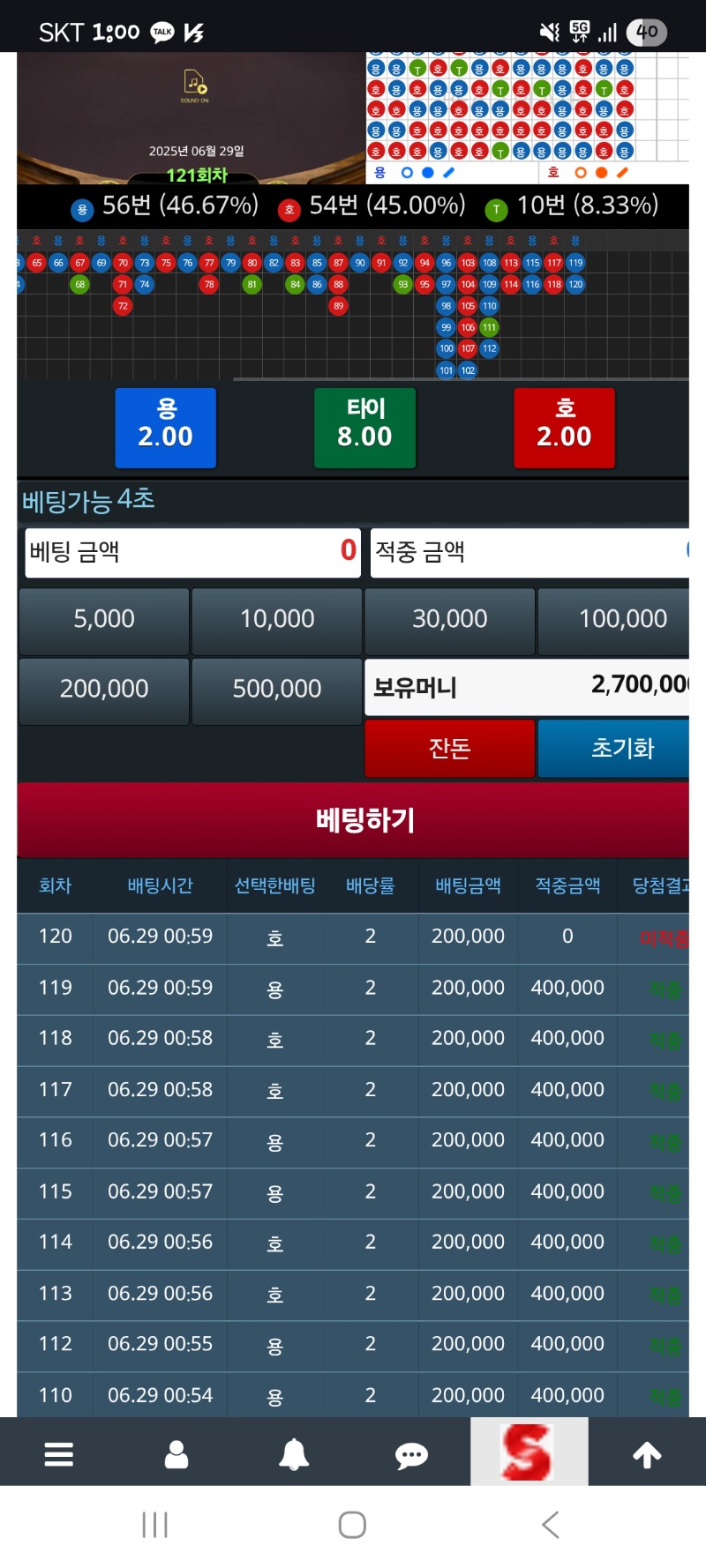 용호 맛있게 퐁당먹고 스탑..