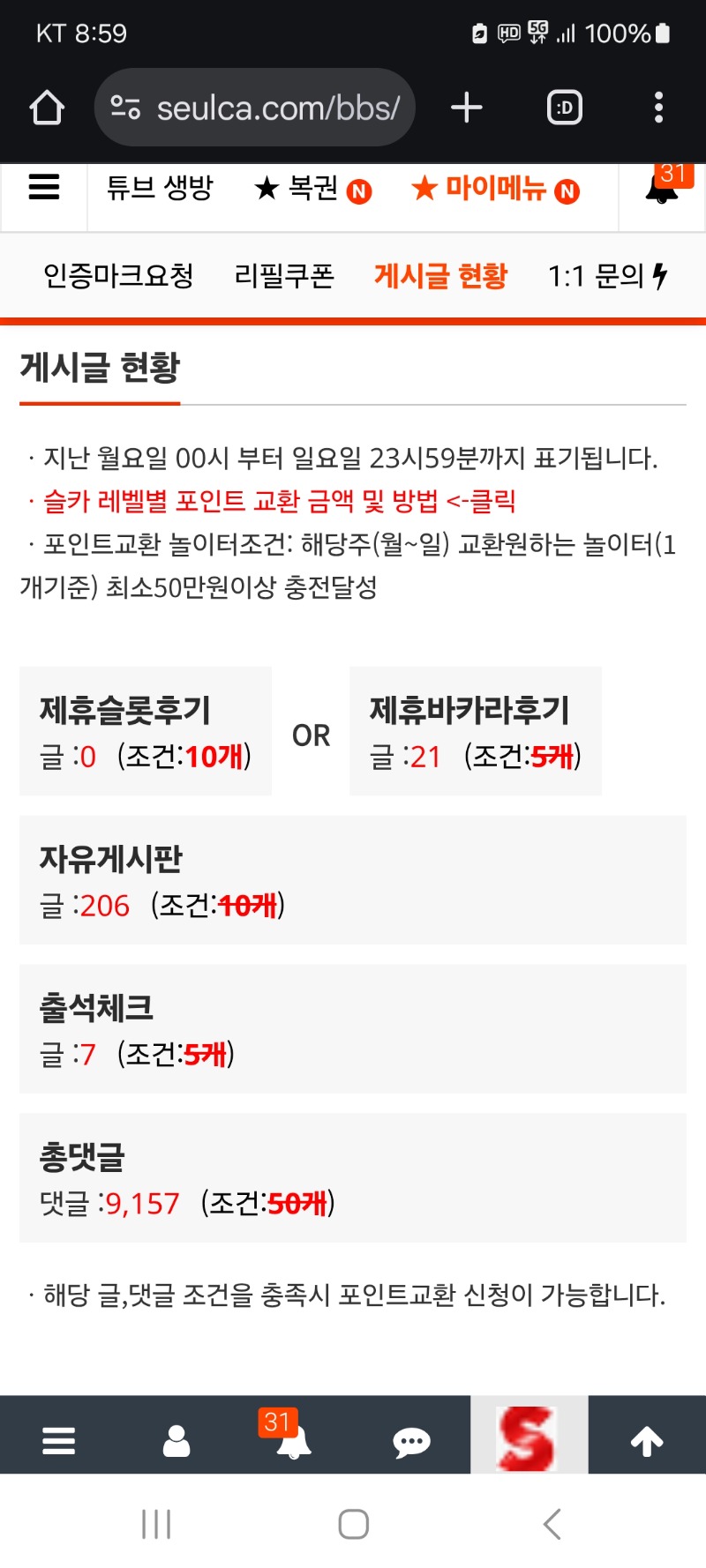 현재까지 게시글 현항입니다