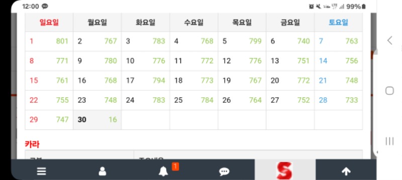 만근출석~