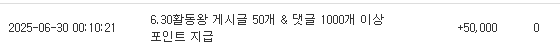 저도 활동왕 포인트 들어왔네요