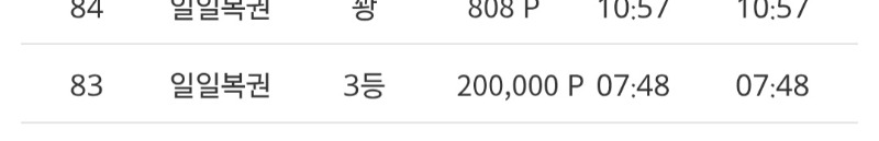 일복 3등 감사합니다
