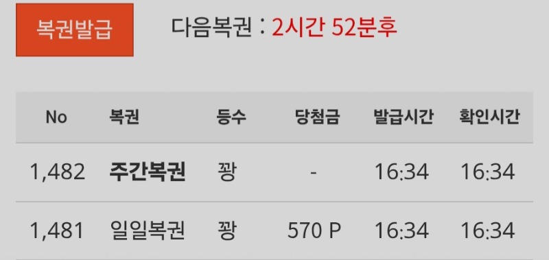 이번주 처음나온 쌍복