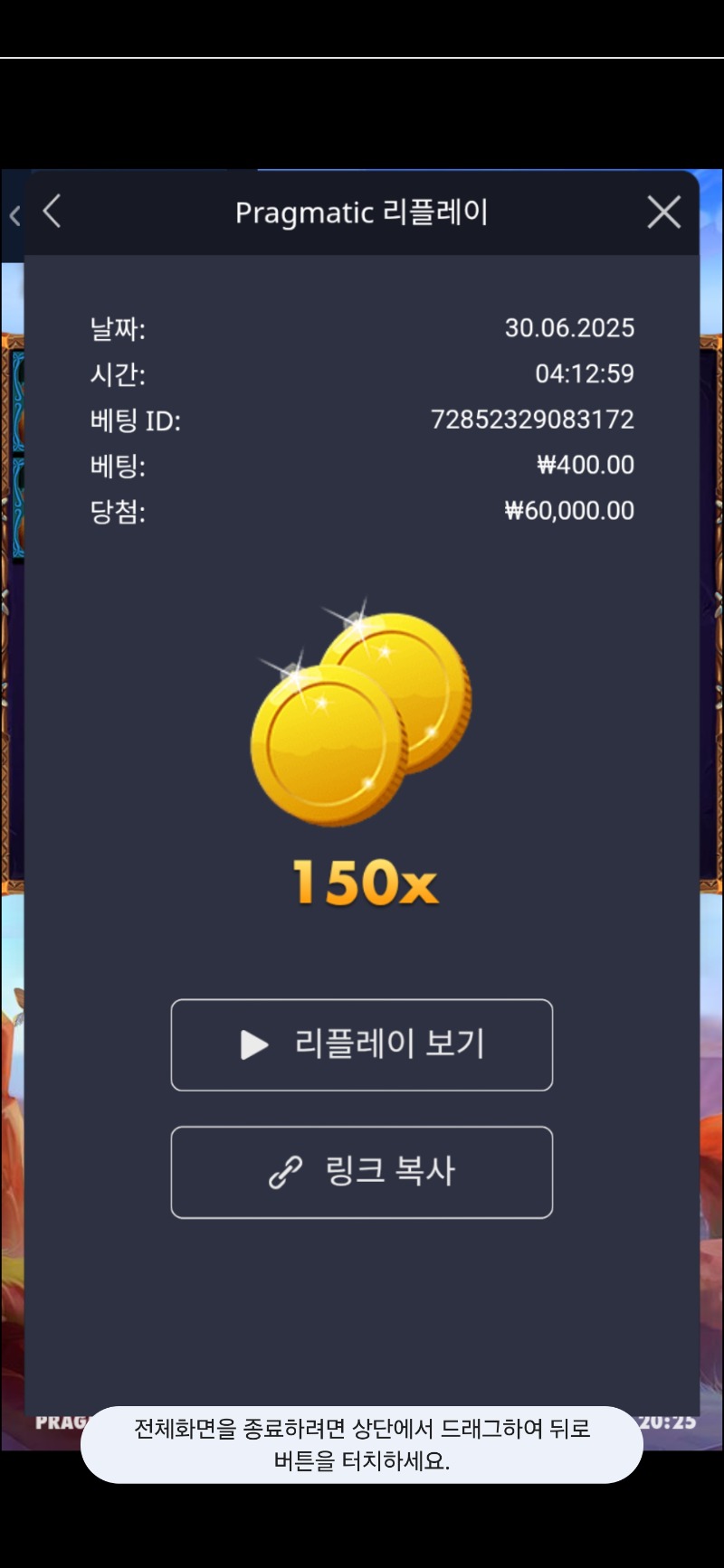 야생들소의 돌격 150배