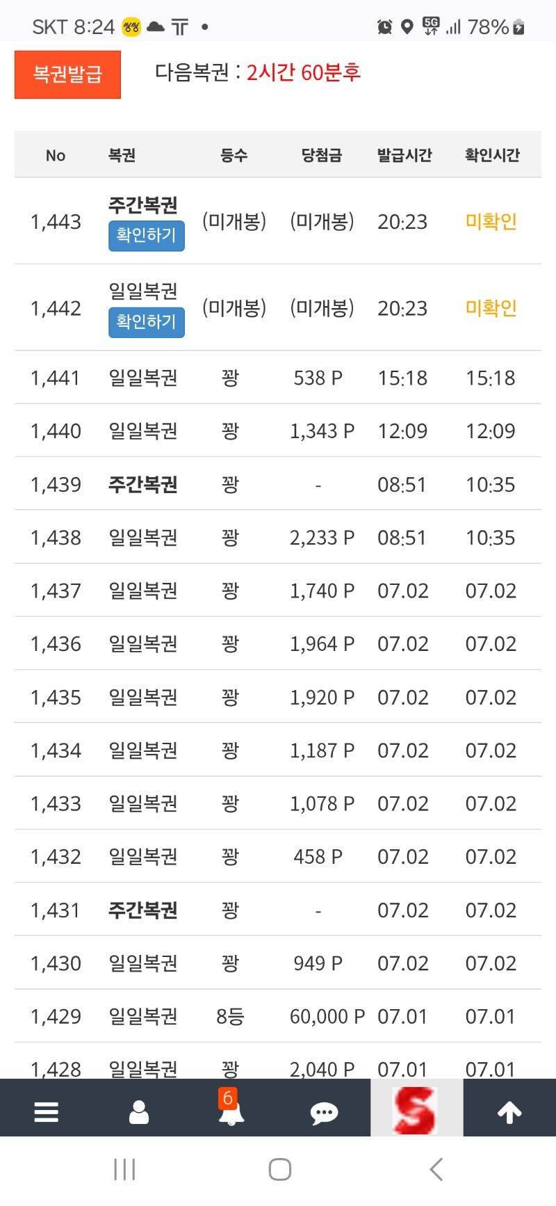 또 쌍복. 불길하네 일복이나 되라