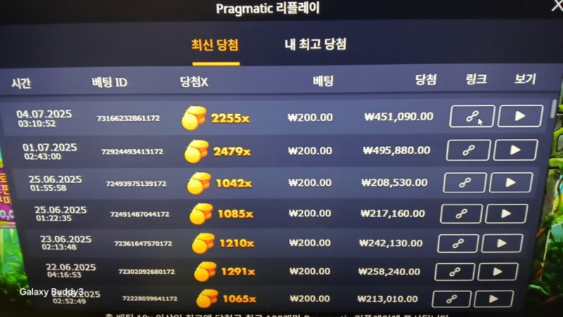 멀린2255배