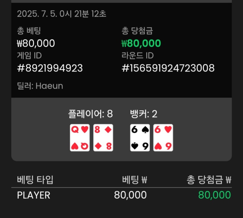 바카라 플레이어 승