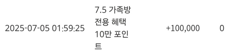 가족방 혜택 슬포 배민교환권 감사합니다 ~~