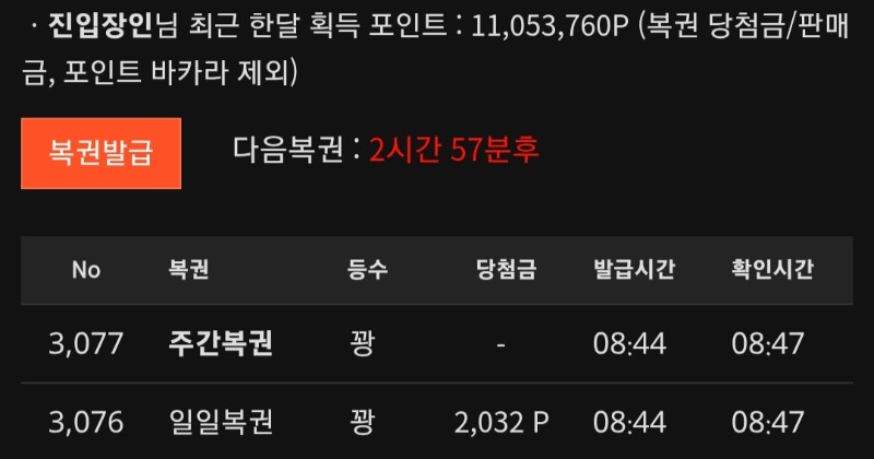 주복이 오랜만에