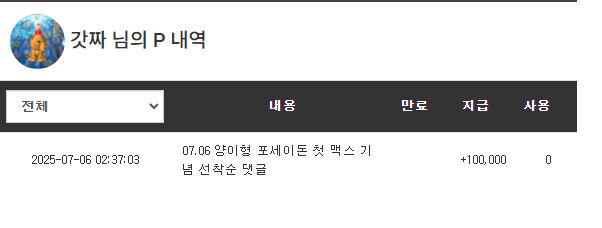 양이 맥스 기념 포인트~!