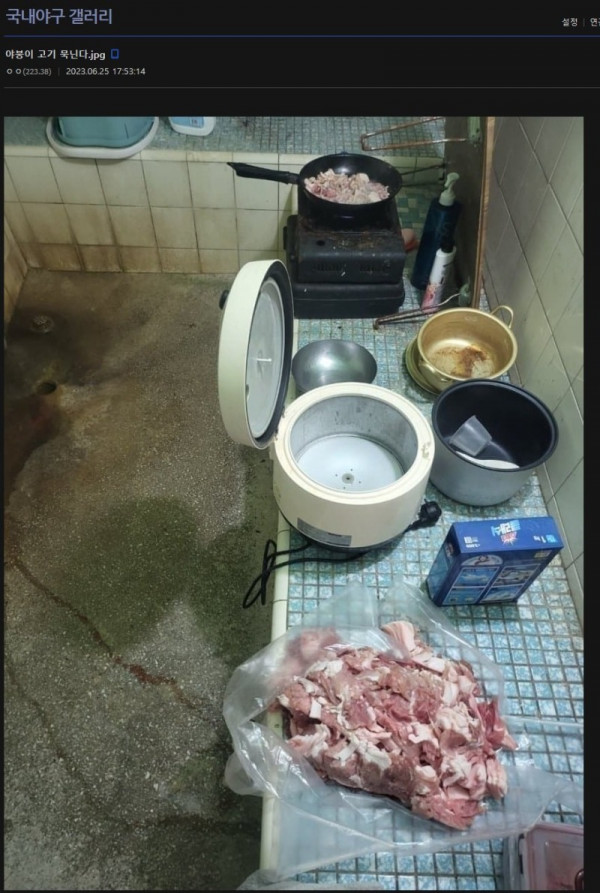 야갤러 부엌인증