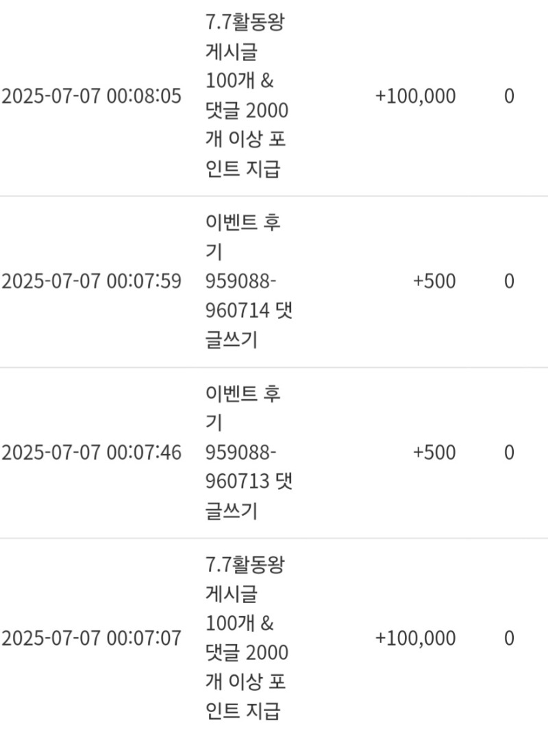 활동포인트 감사합니다 ^^