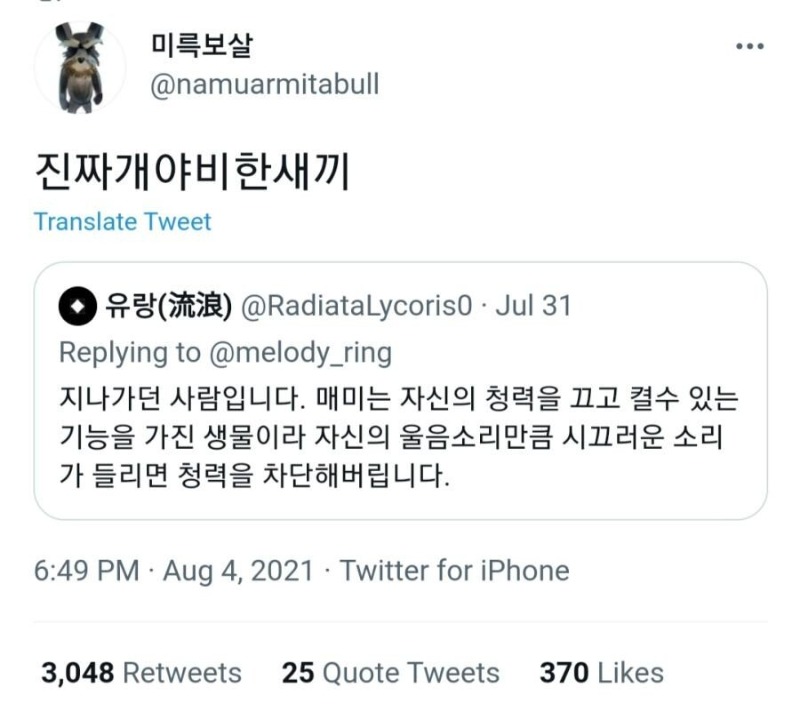진짜개야비한새키