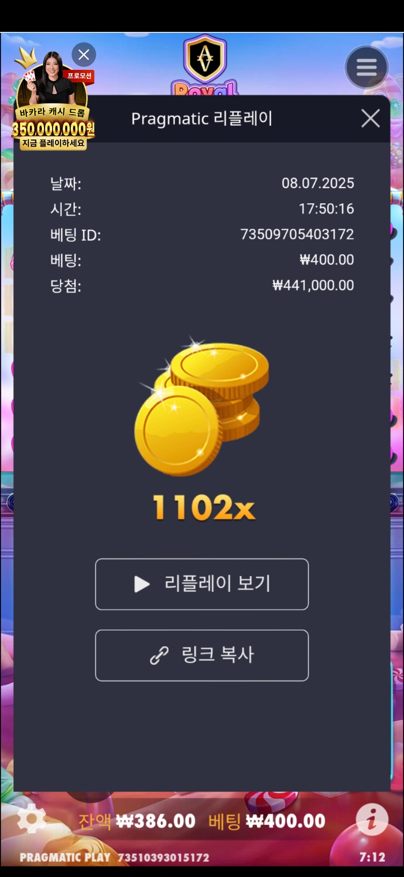 로얄 슈가1000 1102배