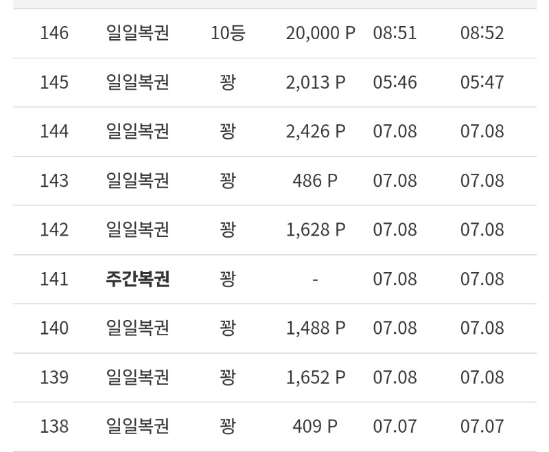 일복10등