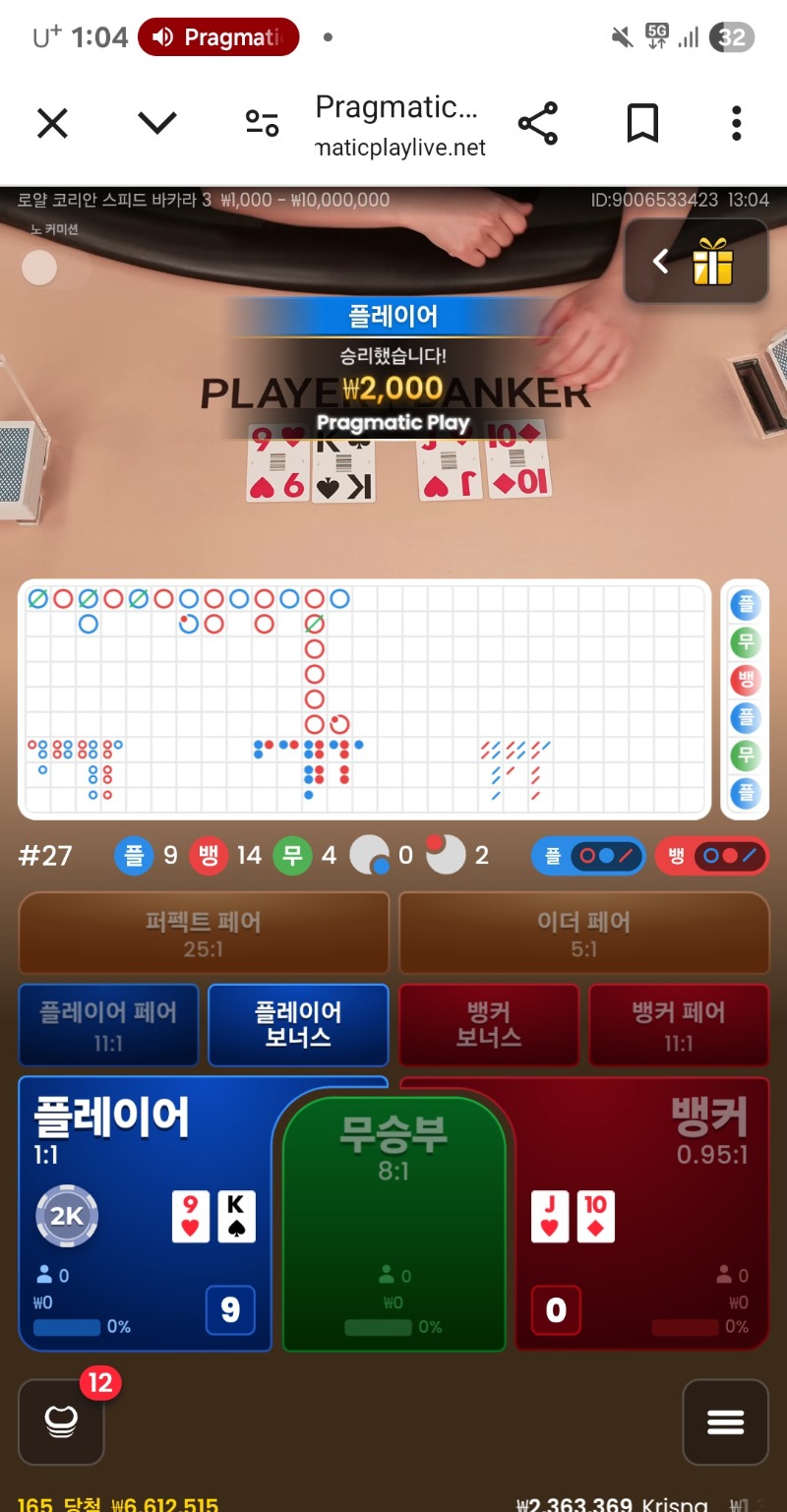 플레이어승~~^^