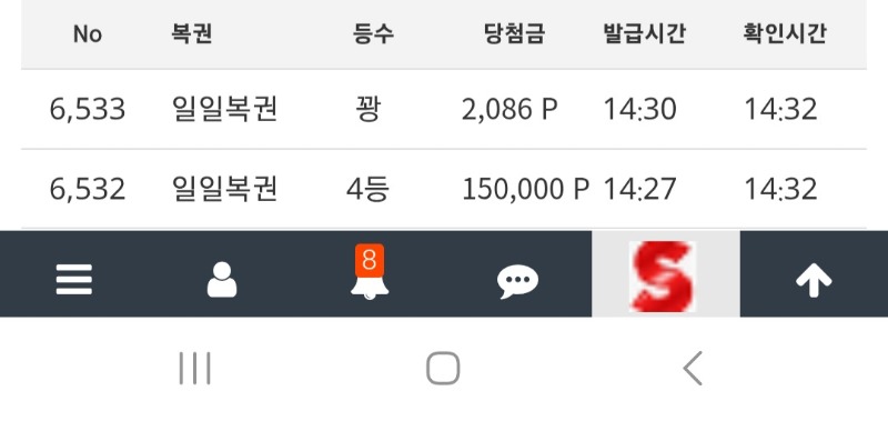 일복2개매물보여서 구매 왠일로 당첨감사합니다.