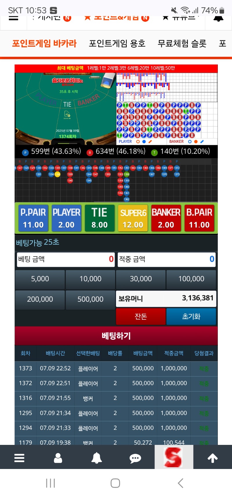 예스!!  슬카라 나이수~~310만 넘겻다!