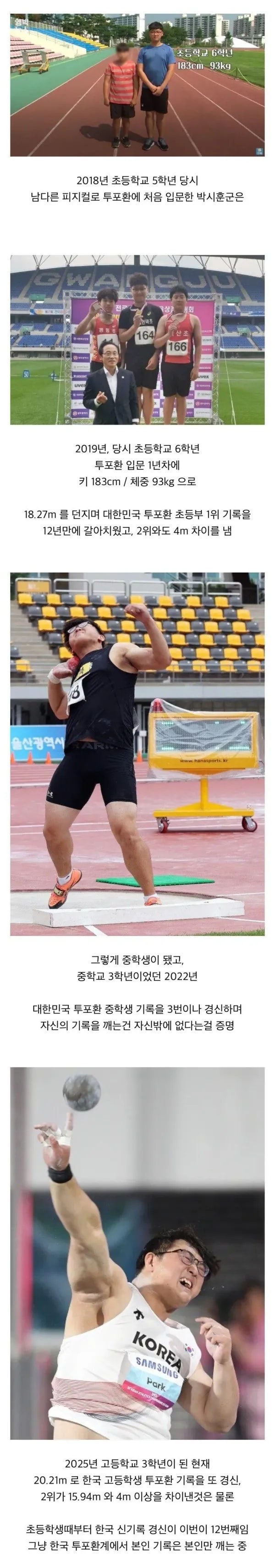 투포환 유망주, 박시훈 근황