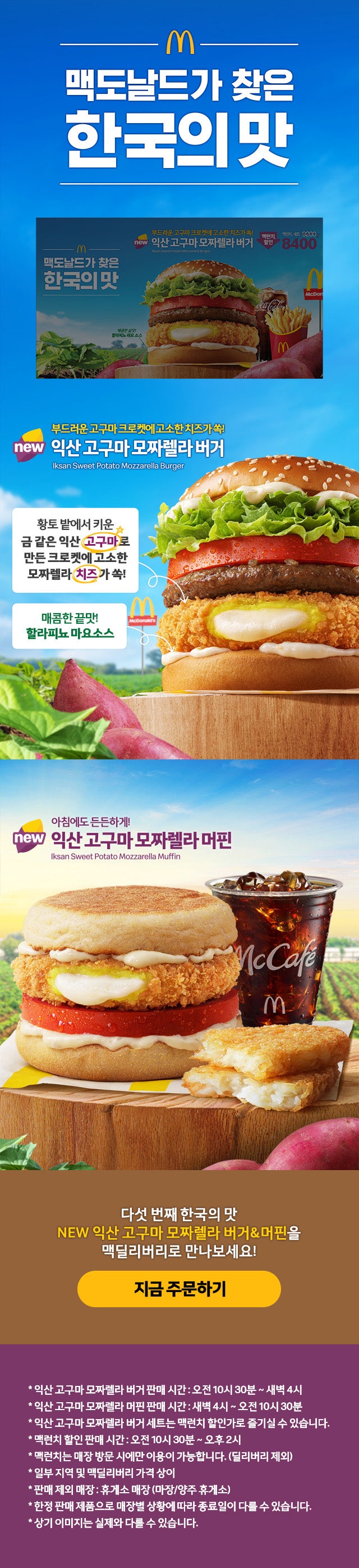 맥도날드 신메뉴 출시