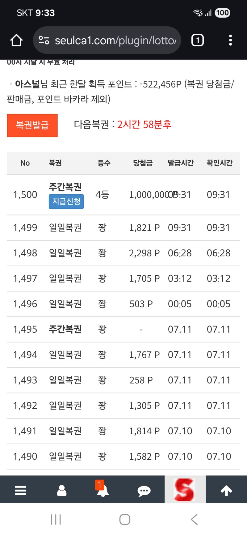 주복4등요