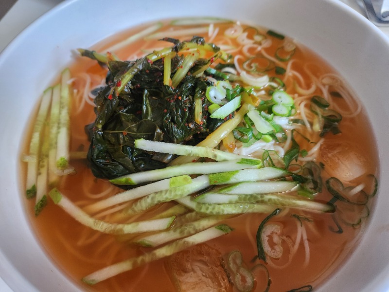 시원한 열무국시~~ 다들 맛점하세요!