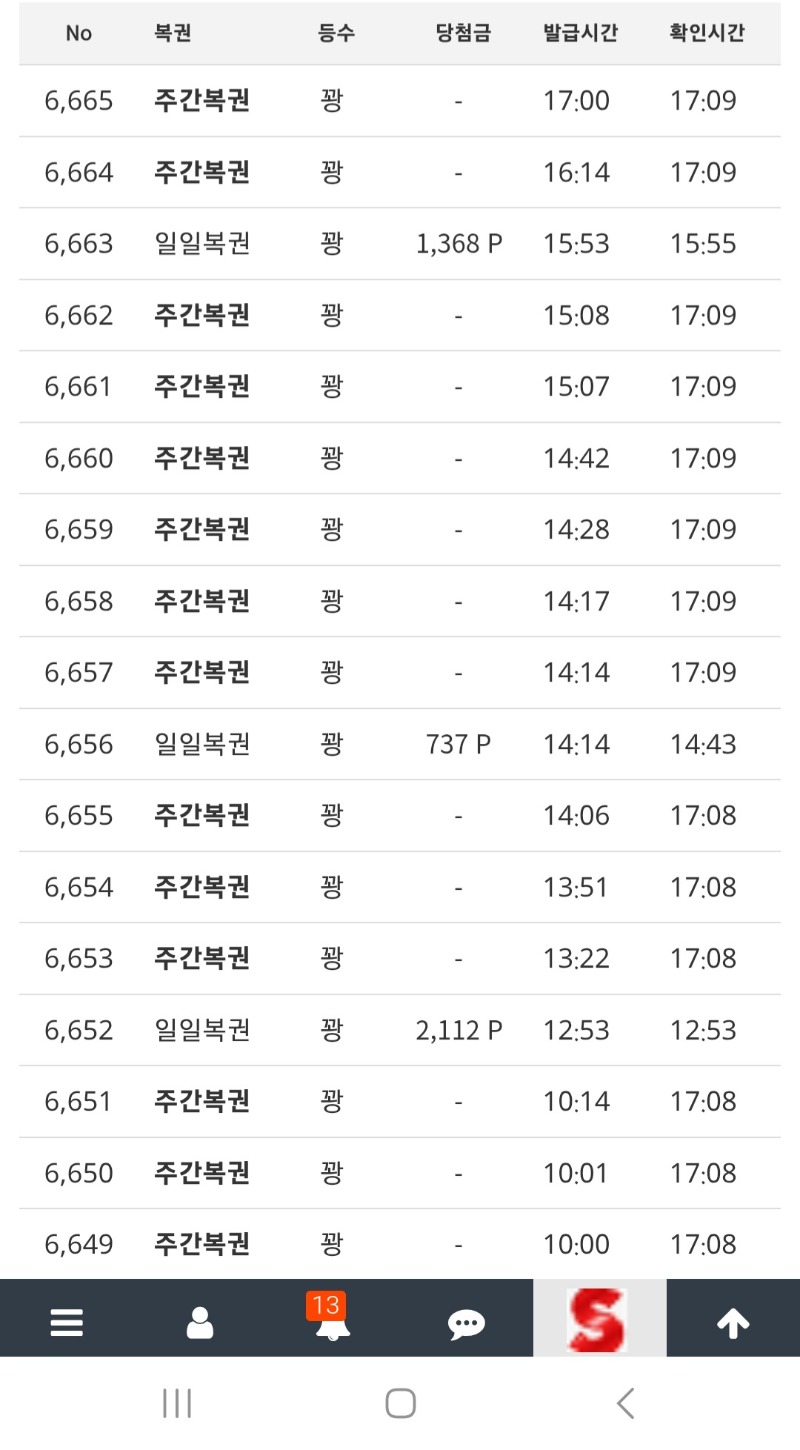 오늘도 하루종일 주복20개를 모아봤습니다.