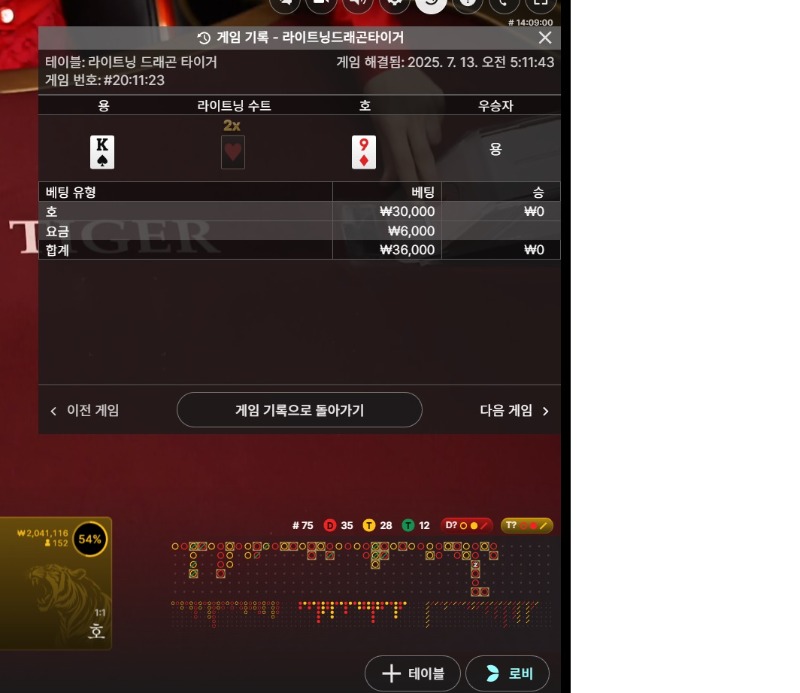 라이트닝용호1 패