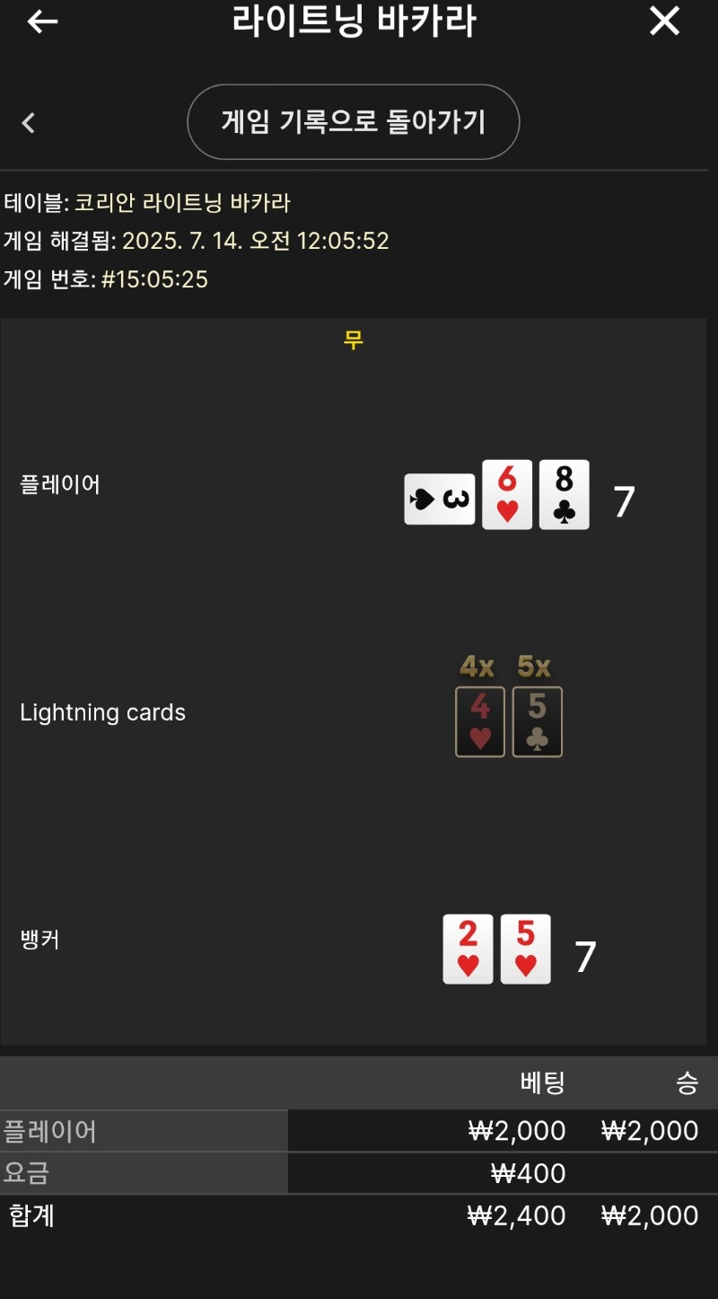 라이트닝 소액 무
