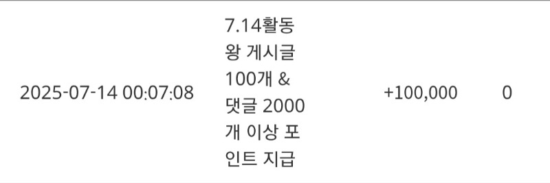활동왕포인트 감사합니다!!