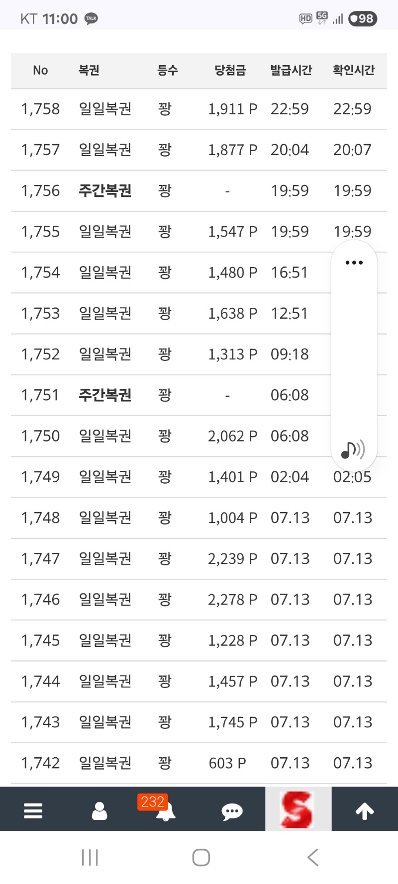 마지막 복 그냥가네요