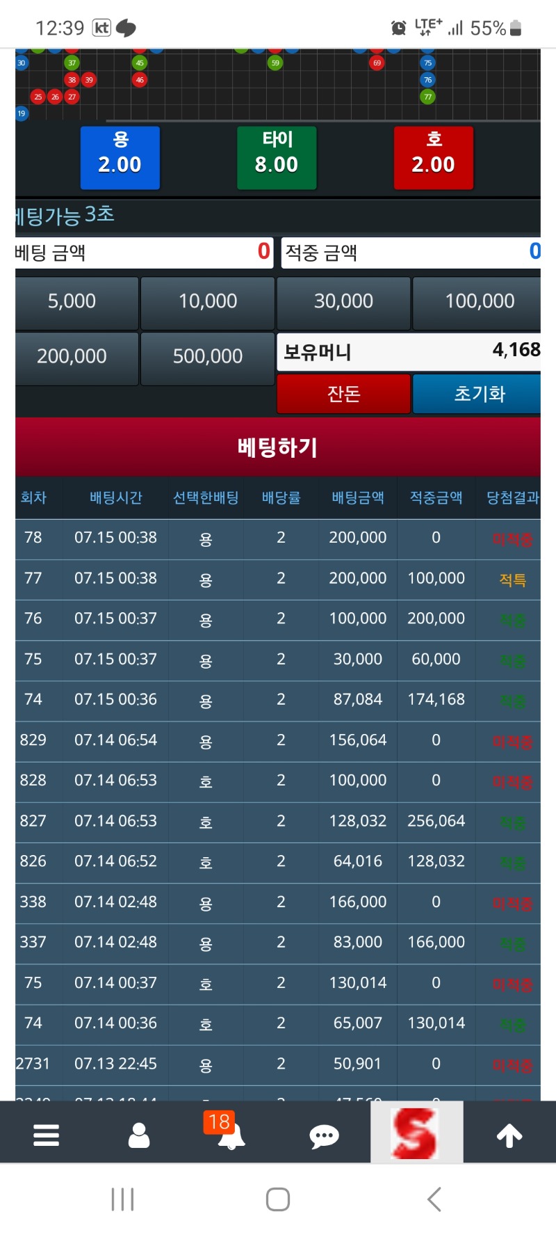 용호 적특에서 꺽이노ㅡㅡ