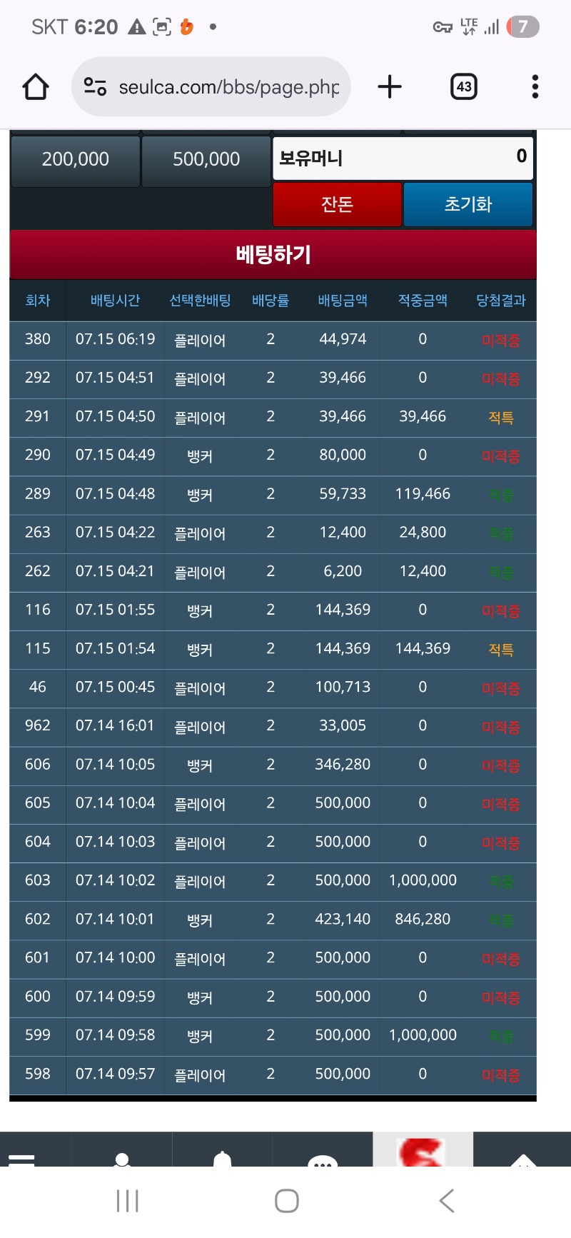 모닝 슬카라 ~!!ㅜㅜ