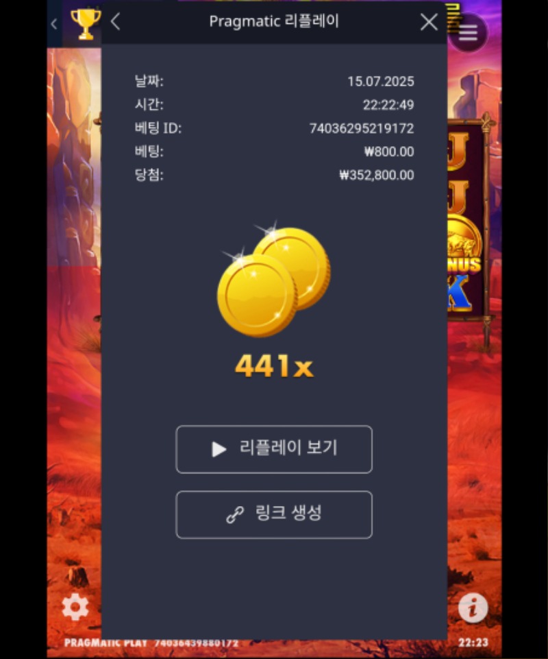 버팔로킹 441배