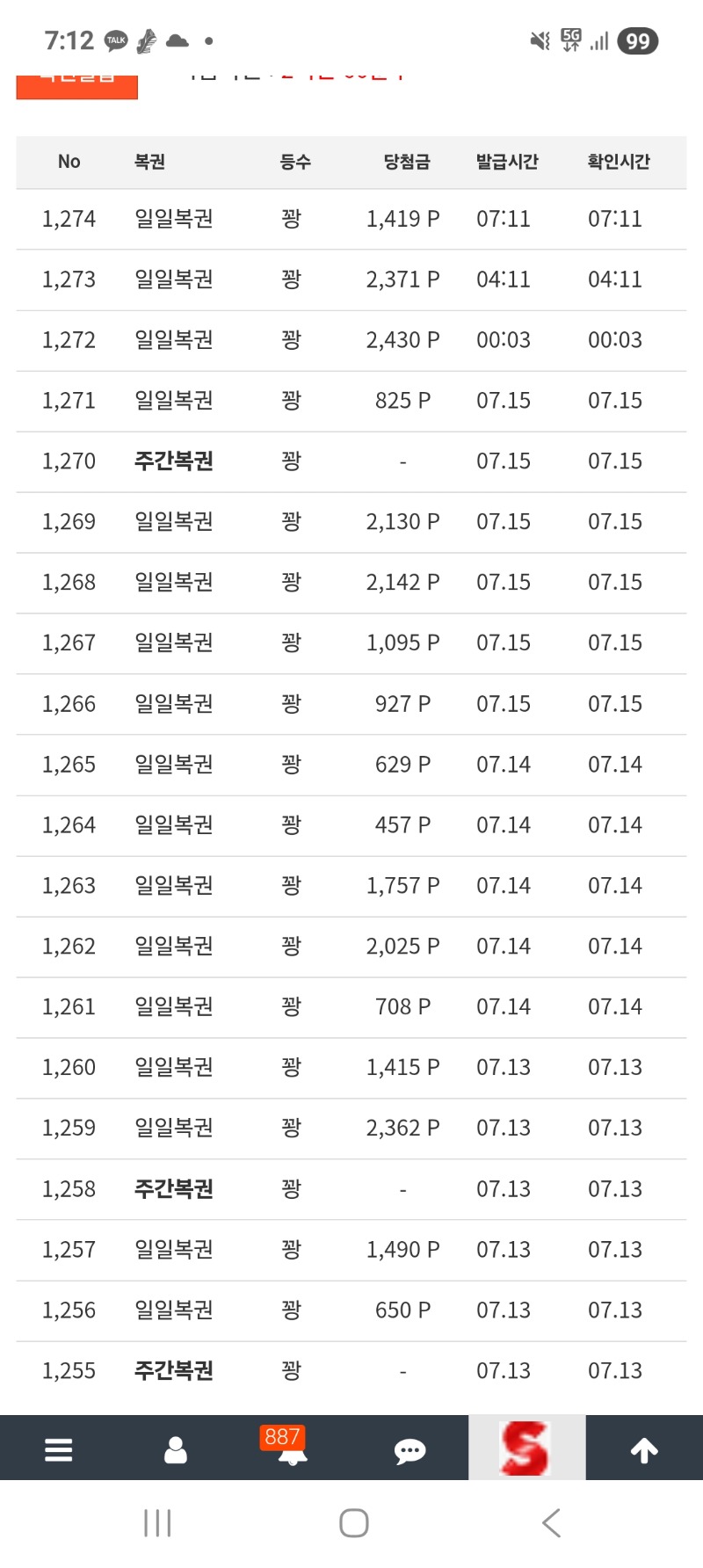 연꽝의 시작이네요.ㅎ