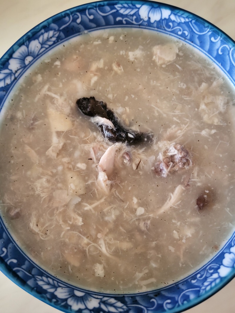 능이버섯닭죽
