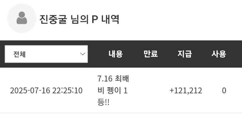 최바비 1등 펭이 적중 ㅅㅅ