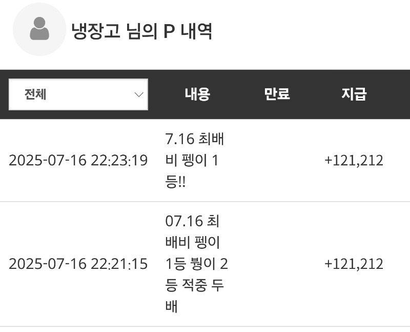 최배비 1등2등  ㅅㅅ