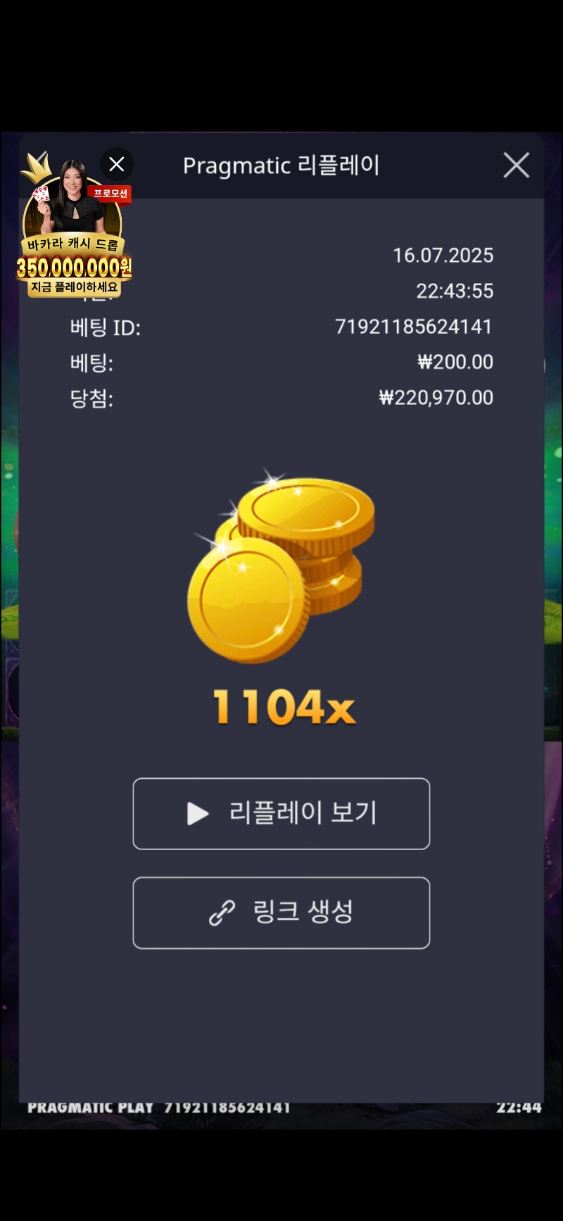 멀린1104배