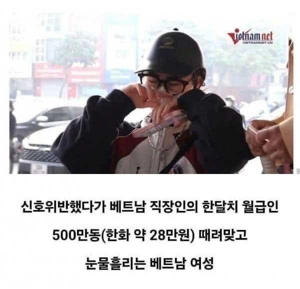 베트남 신호위반 금융치료 효과