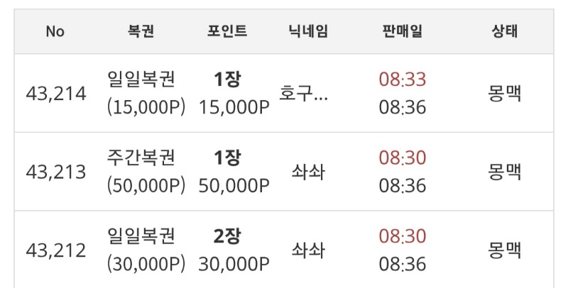 복권구매 쪼매해봅니다ㅎㅎ