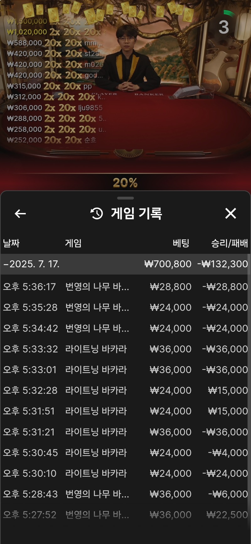 번영.바카라 3차는 오링.역시.ㅋㅋ