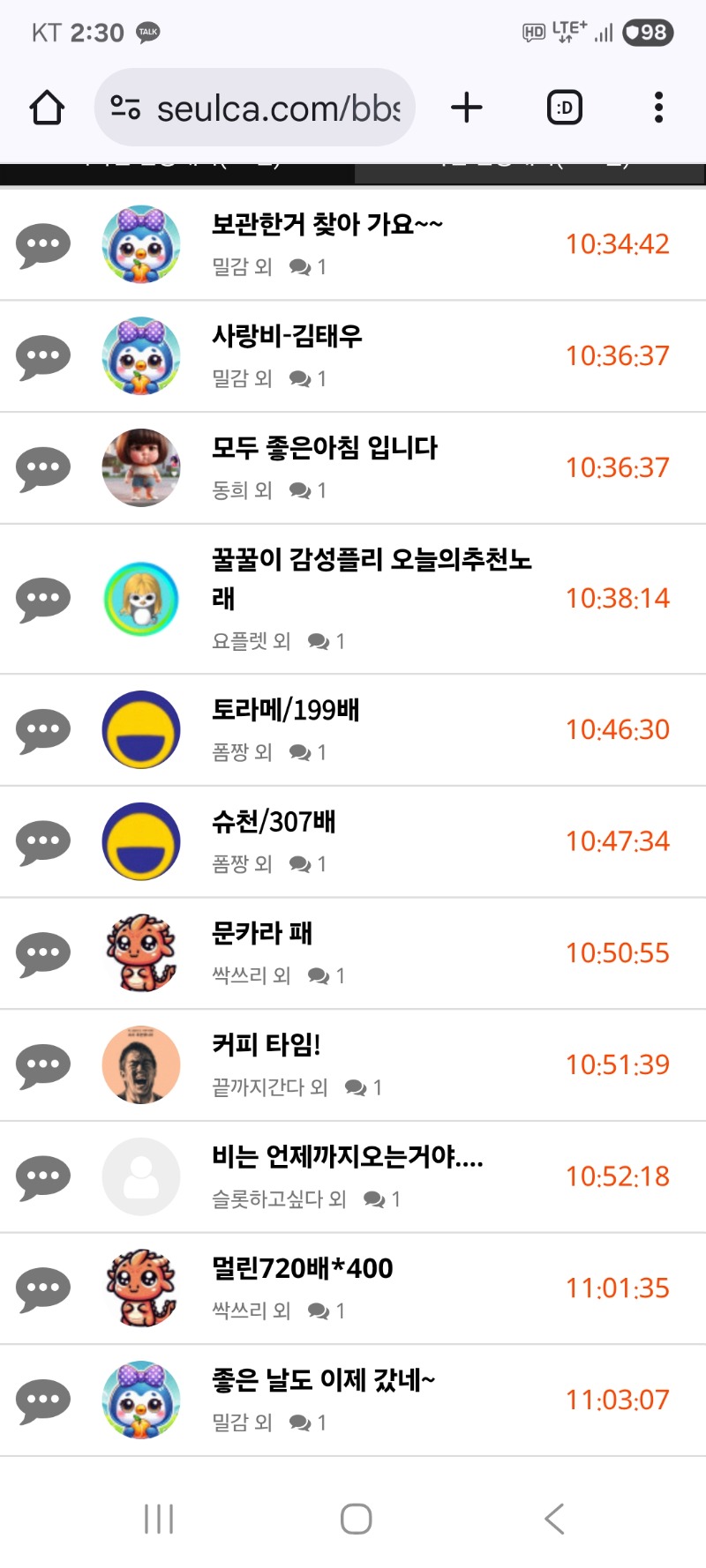 내용글 클리어