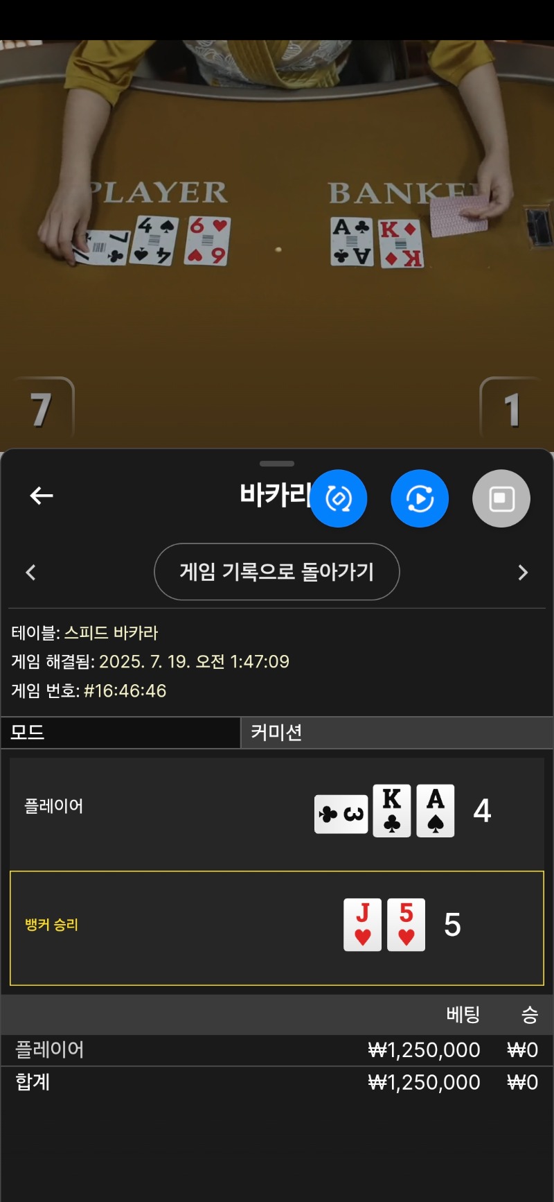 바카라2패
