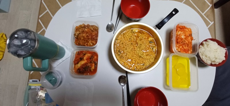 늦은저녁은 라면으로~~~~