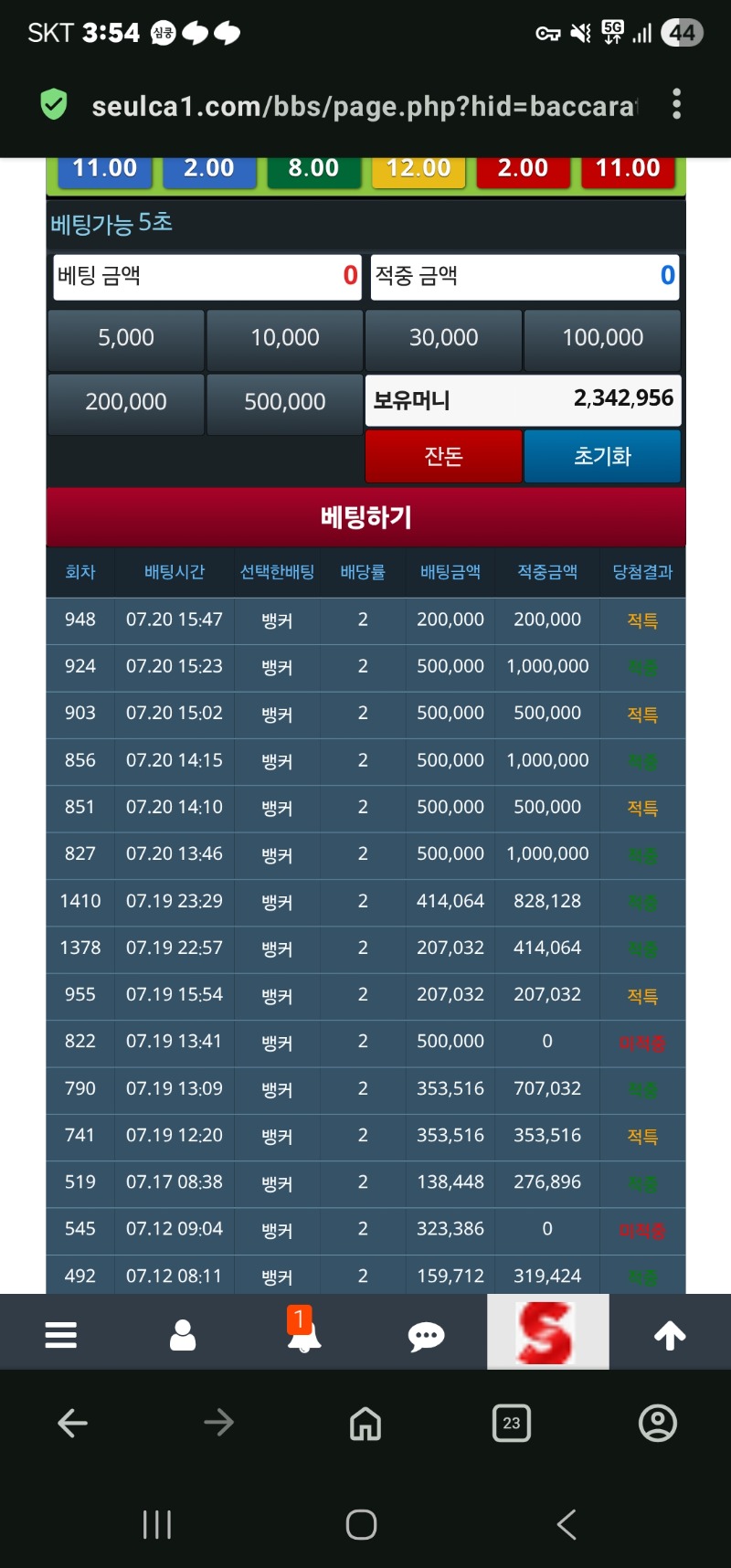 의지의 뱅커남 200만 맹글었어요.