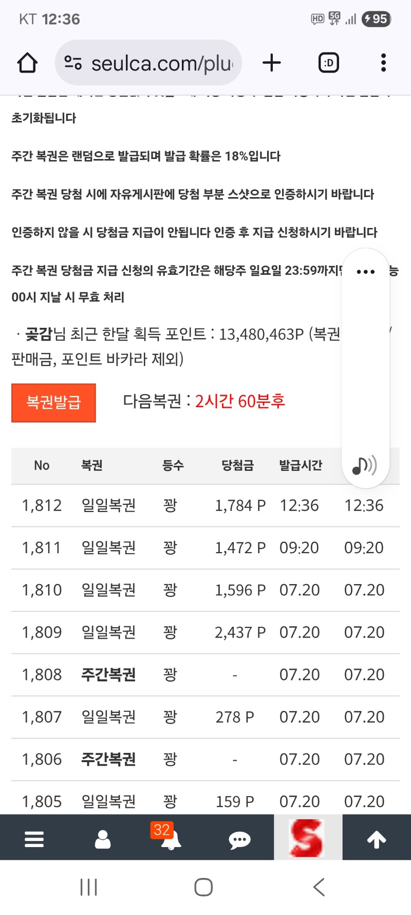 일복    그냥가네요
