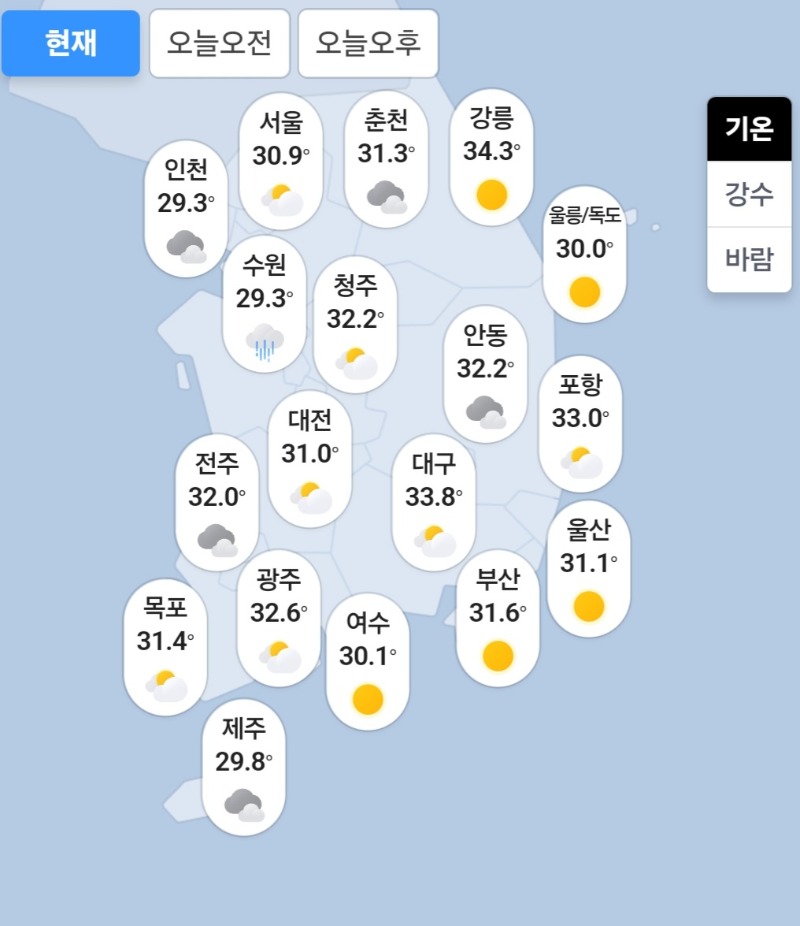 날씨가 미친듯이덥네요...